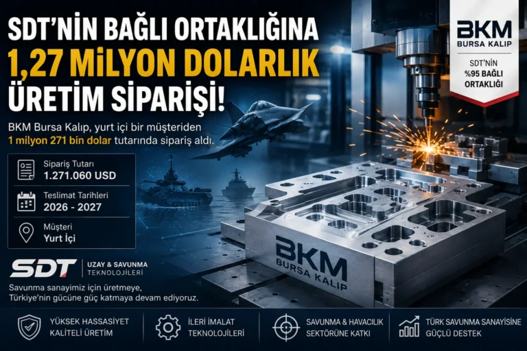 SDT’nin Bağlı Ortaklığına 1,27 Milyon Dolarlık Sipariş
